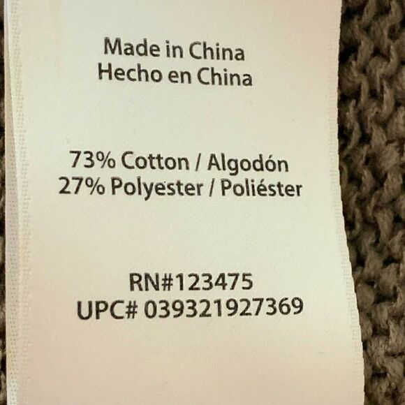 Rachel Zoe Sweater Taupe Knit Long Sleeve Minimalist Classic L - Picture 7 of 8